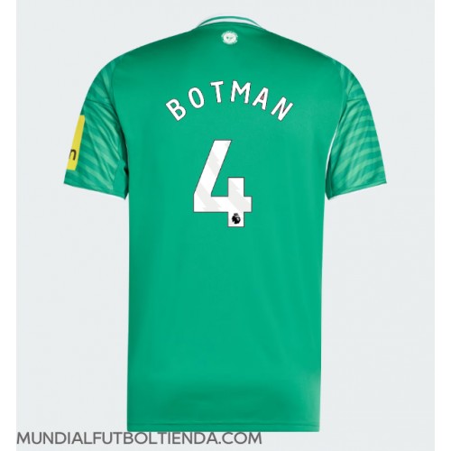 Camiseta Newcastle United Sven Botman #4 Segunda Equipación Replica 2025-26 mangas cortas